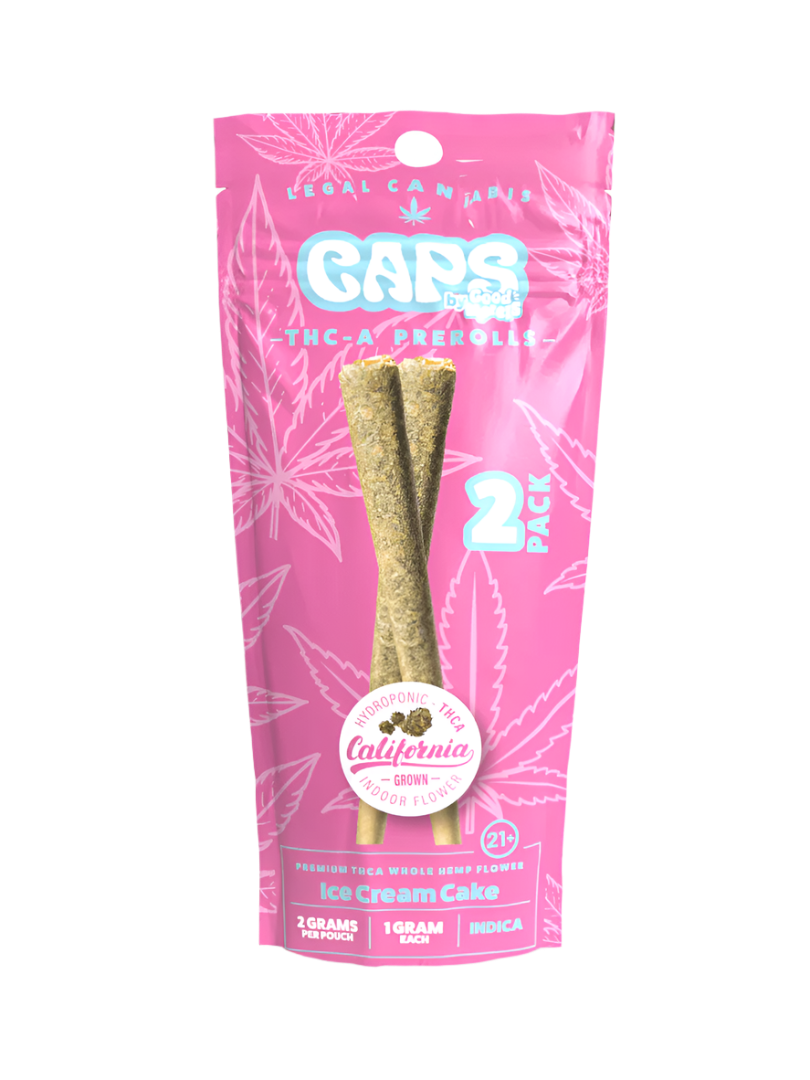 CAPS THCA 1G Pre-Rolls by Good Morels - 2pk