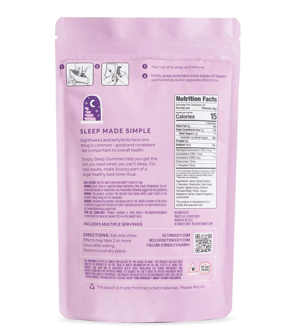 Snoozy Sleep With Benefits Gummies
